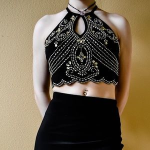 Two piece prom dress